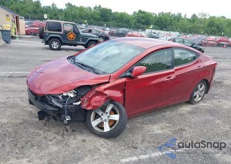 2011 Hyundai Elantra Gls (Ulsan Plant) z USA, uszkodzony, nr VIN KMHDH4AE7BU103936